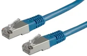 Kable miedziane - Value S/FTP (PIMF-) Patch Cable KONF. Kat. 6, niebieski 1,0 m 21.99.1334 - miniaturka - grafika 1