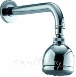 Deszczownice - KFA Głowica prysznicowa natrysku Cyrkon 85 mm z ramieniem 28 cm 845-101-00 - miniaturka - grafika 1