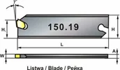 Noże do tokarek - PAFANA Nóż tokarski składany do przecinania i wcinania 150.19-25-3 - miniaturka - grafika 1