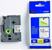 Taśmy do drukarek barwiące - Brother Taśma laminowana 12 mm TZES231 mocny klej (czarne na białym) - miniaturka - grafika 1