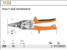 BETA nożyce dźwigniowe do cięcia blachy (produkt wysyłamy w 24h) BE1122 - Nożyce i noże BETA nożyce dźwigniowe do cięcia blachy (produkt wysyłamy w 24h) BE1122 - Nożyce i noże - miniaturka - grafika 3