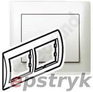 Klawisze i ramki - Legrand SISTENA LIFE Ramka PEARL podwójna pozioma 771502 - miniaturka - grafika 1