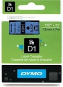 Drukarki kart i etykiet - Dymo Taśma Do Druku 12mm/7m CZARNA/NIEBIESKA - miniaturka - grafika 1