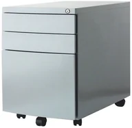 Inne meble biurowe - Unique kontener RP-01S srebrny 3 szuflady - miniaturka - grafika 1