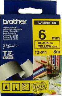 Brother Taśma TZE-611 TZe611 - Etykiety do drukarek - miniaturka - grafika 6