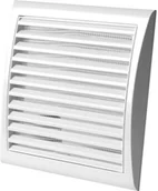 Wentylatory przemysłowe - Vents Kratka z siatką biała 150 x 150 mm - miniaturka - grafika 1