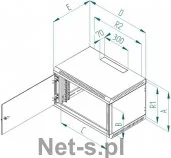 Szafy rack - Triton SZAFA 19" DELTA / B 18U / 400 RBA-18-AS4-CAX-A1 - miniaturka - grafika 1