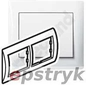 Klawisze i ramki - Legrand SISTENA LIFE Ramka ARCTIC podwójna pozioma 771002 - miniaturka - grafika 1