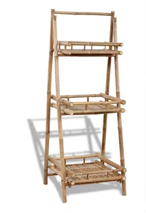 vidaXL Trjpoziomow skadany bambusowy stojak na roliny - Kwietniki - miniaturka - grafika 2