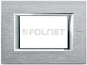 Klawisze i ramki - Bticino Ramka prostokątna anodyzowana 3 moduły - Btcino Axolute HA4803BR - miniaturka - grafika 1