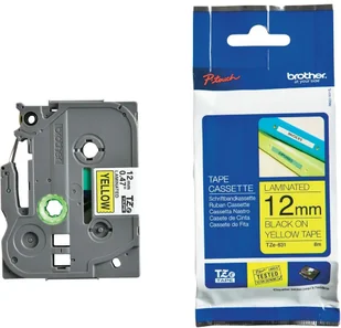 Brother Taśma żólta z czarnym nadrukiem TZE631=TZ631 12 mm - Etykiety do drukarek - miniaturka - grafika 5