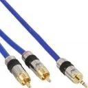 Kable - InLine Kabel Premium 2x Cinch męski - 3.5mm męski 25m 89932P - miniaturka - grafika 1