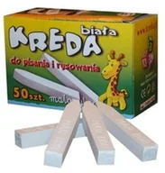 Kreda - MAR-BOR Kreda biała kwadratowa B1 50szt NEN040 - miniaturka - grafika 1