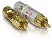 Akcesoria do MP3 - Oehlbach OEHLBACH XXL Silicon Evolution przekrój poprzeczny Wysokiej klasy wtyczka cinch na przewody do ram o grubości do 11,00 MM<br/> Złota 4003635041796 - miniaturka - grafika 1