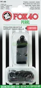 Pozostały sprzęt i akcesoria do ćwiczeń - FOX Gwizdek 40 PEARL czarny + SZNUREK 9701-0008 - miniaturka - grafika 1