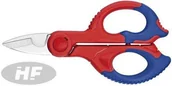 Nożyce i noże - Knipex Nożyczki uniwersalne dla elektryków, z drobnym uzębieniem 95 05 155 SB - miniaturka - grafika 1