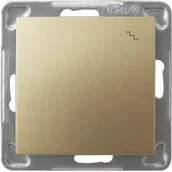Wyłączniki światła i elektryczne - Ospel Wyłącznik ścienny IMPRESJA MODUŁ schodowy złoty metalik - miniaturka - grafika 1