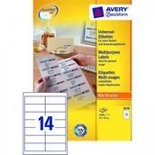 Etykiety do drukarek - Avery Etykiety uniwersalne Zweckform trwałe 97 x 37 mm, 1400 etykiet - miniaturka - grafika 1