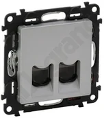 Gniazdka elektryczne - Legrand Valena Life Komputerowe kat. 6A STP Aluminium - 753349 - miniaturka - grafika 1