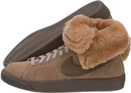 Buty sportowe damskie - Nike Blazer High Roll Leather 538254 brązowy - miniaturka - grafika 1