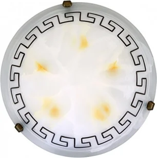 Rabalux Kinkiet PLAFON antyczna Oprawa sufitowa LAMPA ścienna ETRUSCO 7649 IP20 biały Pomarańczowy - Lampy ścienne Rabalux Kinkiet PLAFON antyczna Oprawa sufitowa LAMPA ścienna ETRUSCO 7649 IP20 biały Pomarańczowy - Lampy ścienne - miniaturka - grafika 1