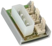 Adaptery i przejściówki - InLine płycie wentylatora power adapter, 1 X 13,34 cm (5,25") do 2 X wentylatora 33008A - miniaturka - grafika 1