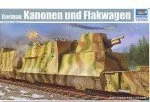 Modele do sklejania - Trumpeter German Kanonen Und Flakwagen 01511 - miniaturka - grafika 1