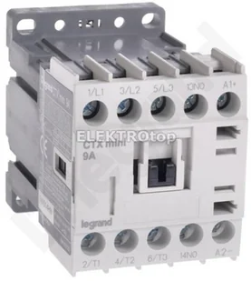 Legrand 417021 STYCZNIK CTX3 MINI 3P 9A 1NO 24V DC - Sterowniki i przekaźniki - miniaturka - grafika 2