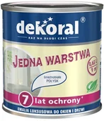 Farby do metalu - Dekoral Emalia luksusowa biały połysk 0 65 l - miniaturka - grafika 1