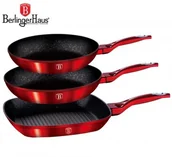 Zestawy garnków i patelni - Berlinger Haus Mettalic Line Red BH-1289 - miniaturka - grafika 1