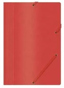 Teczki i skoroszyty - OFFICE PRODUCTS TECZKA Z GUMKĄ A4 PRESZPAN 390g CZERWONA O-PR - miniaturka - grafika 1