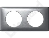 Klawisze i ramki - Legrand Celiane Ramka aluminium x2 poz/pion 068922 - miniaturka - grafika 1