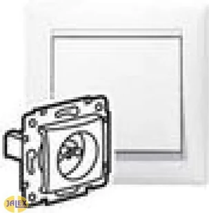 Legrand Gniazdo ścienne VALENA Pojedyncze moduł z/u 774396 biały - Gniazdka elektryczne - miniaturka - grafika 2