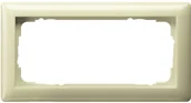 Klawisze i ramki - Gira Rama osłonowa 100201 bez środkowej przegródki kremowobiała - miniaturka - grafika 1