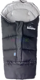 Sensillo ŚPIWOREK COMBI 3w1 POLAR - BLACK/GREY - Śpiworki dla dzieci - miniaturka - grafika 2