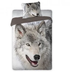 Faro Pościel Kpl Wild Wilk 160x200 + 70x80 Bawełna - Pościel dla dzieci Faro Pościel Kpl Wild Wilk 160x200 + 70x80 Bawełna - Pościel dla dzieci - miniaturka - grafika 1