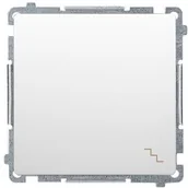 Wyłączniki światła i elektryczne - Simon Kontakt Simon Basic moduł Łącznik schodowy biały BMW6.01/11 BMW6.01/11 - miniaturka - grafika 1