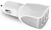 Ładowarki samochodowe - Celly Zasilacz samochodowy Turbo 3x USB 4,4A CC3USBTURBOWH) Biała - miniaturka - grafika 1