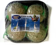 Przysmaki dla ptaków - Megan Zestaw dla sikorek duże 4 kule - miniaturka - grafika 1