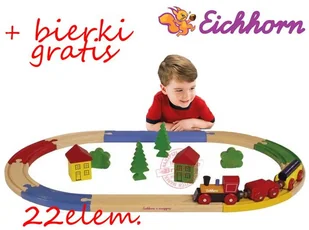 Eichhorn Zestaw kolejki 22 ele. 2109 - Pociągi dla dzieci - miniaturka - grafika 2