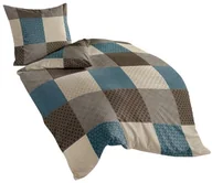 Pościel - Bierbaum 6277_04 Dessin pościel flanelowa, wzór Mokka, poszewka na kołdrę: 155x200 cm i poszewka na poduszkę: 80x80 cm 6277_04 - miniaturka - grafika 1