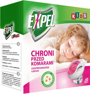 Expel Elektrofumigator + płyn na komary 60 nocy ochrony 40ml - Zwalczanie i odstraszanie szkodników - miniaturka - grafika 2