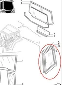 Części i akcesoria do maszyn rolniczych - CNH SZYBA BOCZNA LEWA 5182189 - miniaturka - grafika 1