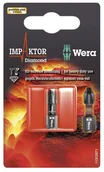 Klucze i nasadki - Wera Bit z końcówką krzyżową PH 2 851/1 IMP DC SB SiS stal narzędziowa Stal stopowa z diamentową powłoką 25 mm D 6.3 1 szt - miniaturka - grafika 1