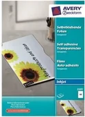Folie do drukarek - Avery Folia samoprzylepna Zweckform 0,17 mm do drukarek atramentowych 50 - miniaturka - grafika 1