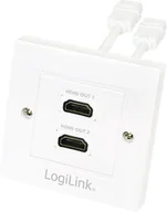 Gniazdka elektryczne - LogiLink Gniazdo 2xHDMI - miniaturka - grafika 1