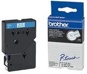 Papier do drukarek - Brother TC203 do PT2000/5000 fol lam biała/Blue 12 - miniaturka - grafika 1