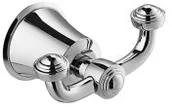 Wieszaki łazienkowe - Omnires ART LINE Haczyk podwójny chrom AL53120 CR AL53120_CR - miniaturka - grafika 1