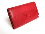 Portfele - Monkey Maker Portfel Damski Duży Z Klamrą Mozaika Czerwony,Czarny,Brązowy,Rudy,Śliwka,Kawa z mlekiem,Popielaty - miniaturka - grafika 1