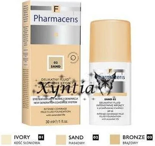 Pharmaceris f delikatny fluid intensywnie kryjący o przedłużonej trwałości spf 20 bronze 01 kość słoniowa - Podkłady do twarzy - miniaturka - grafika 3